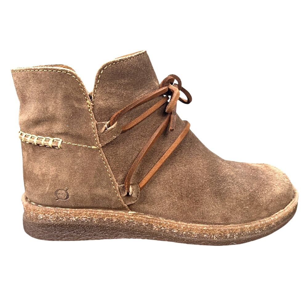 Born Women’s Cayln Brown Distressed Nubuck Ankle Boot Size US 6.5